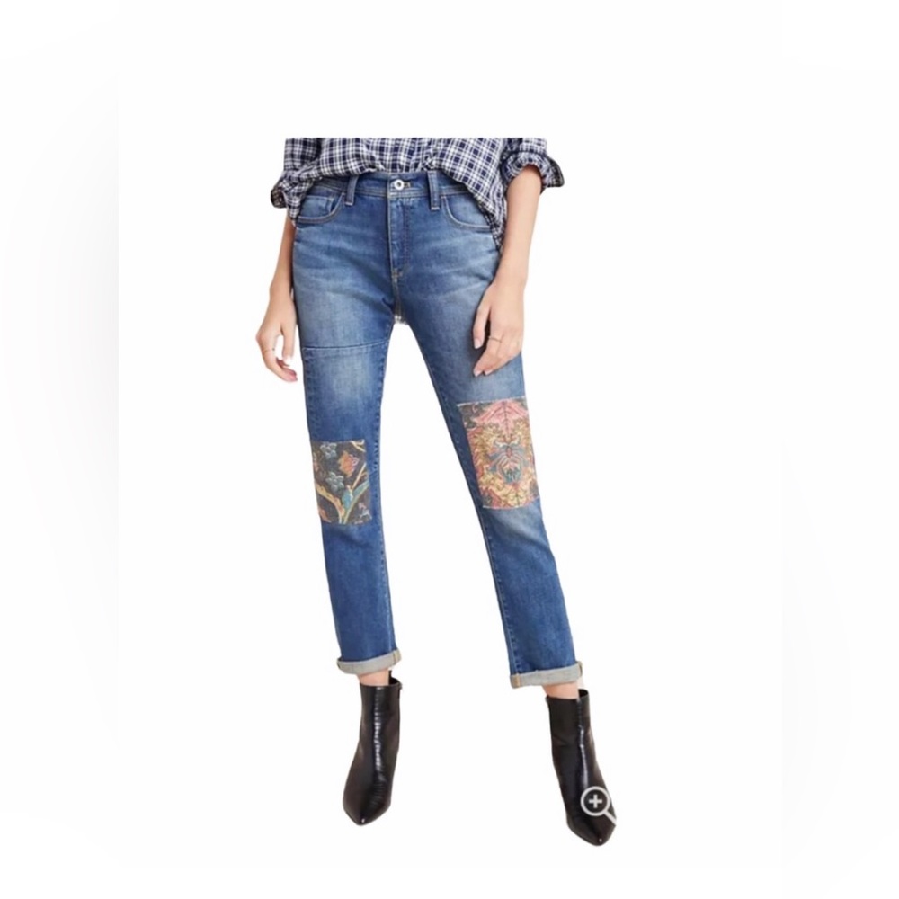 - Anthropologie Pilcro & The Letterpress
Tapestry Mid-rise Boyfriend Jeans…